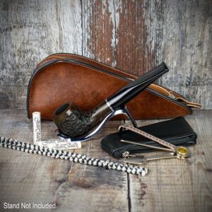 Smoke-King Pipe Smoker's Starter Kit - Brown Leather Pouch